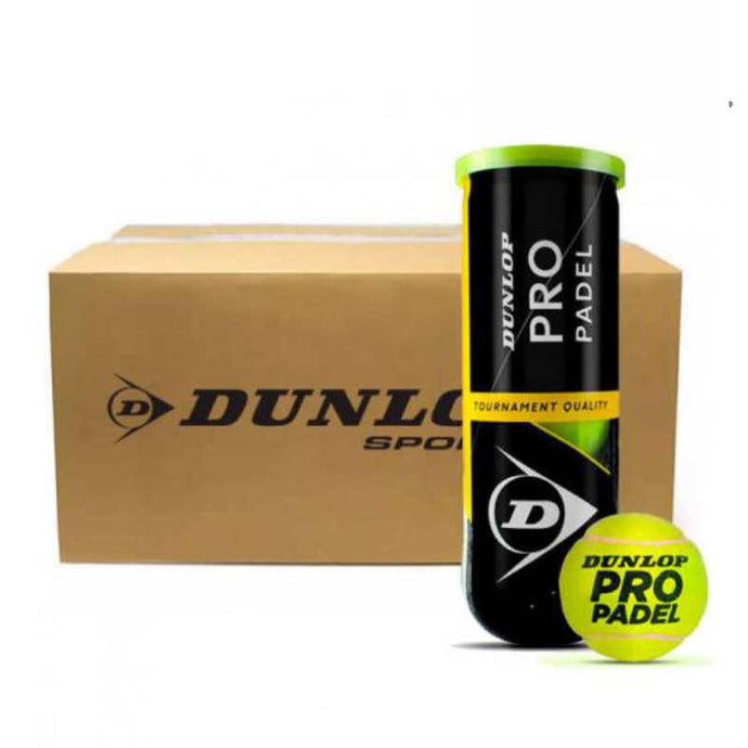 Caja Pelotas Dunlop Pádel Pro x3 - 24 Tarros