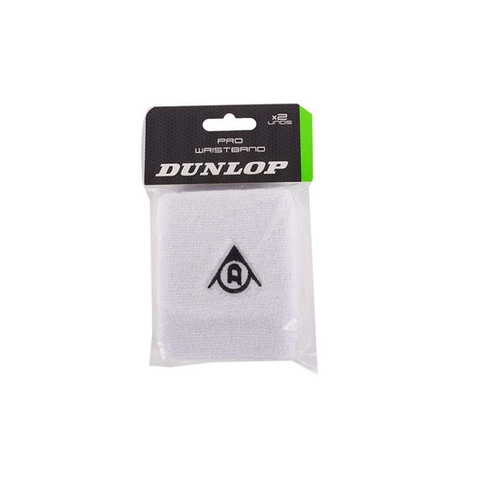Set 2 Muñequeras Dunlop Pro Blancas